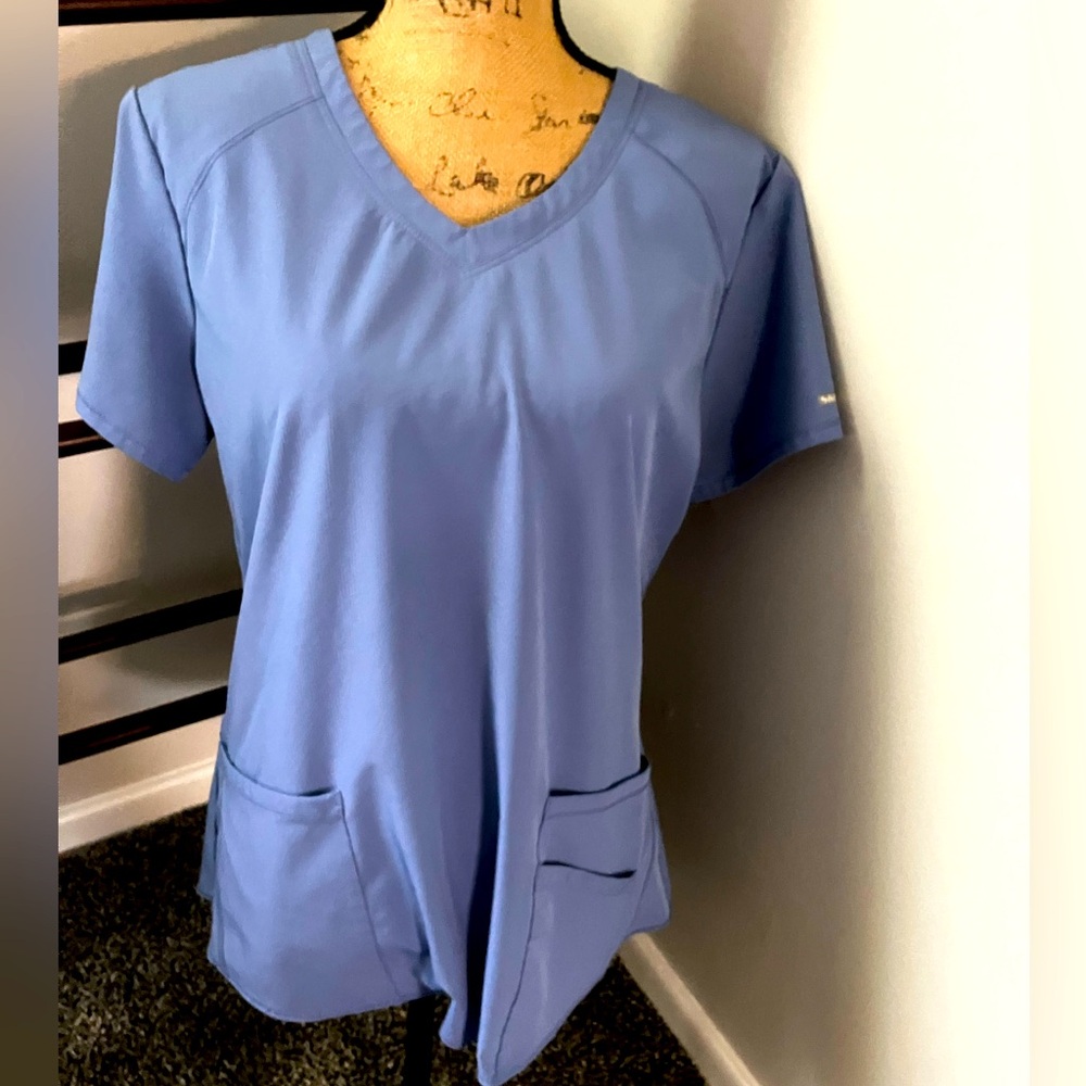 Ceil blue scrub top